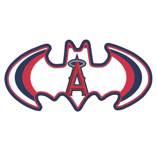 Los Angeles Angels of Anaheim Batman Logo DIY iron on transfer (heat transfer)